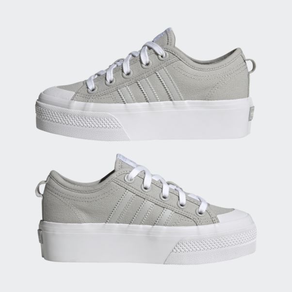 Adidas Nizza Plate-forme Grise