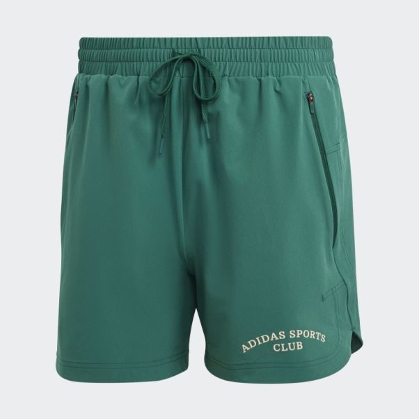 Adidas Sports Club Short Graphique Vert