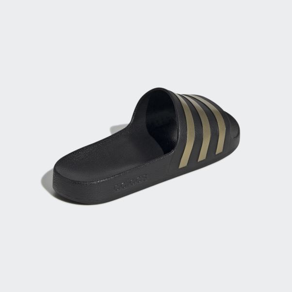 Adidas Adilette Aqua Glisse Or Métallique