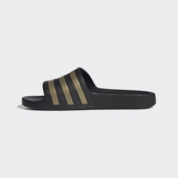 Adilette Aqua Slides Adidas Noir