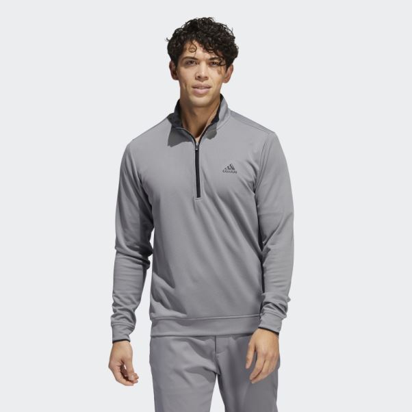 Sweat Adidas Gris Quart Zip