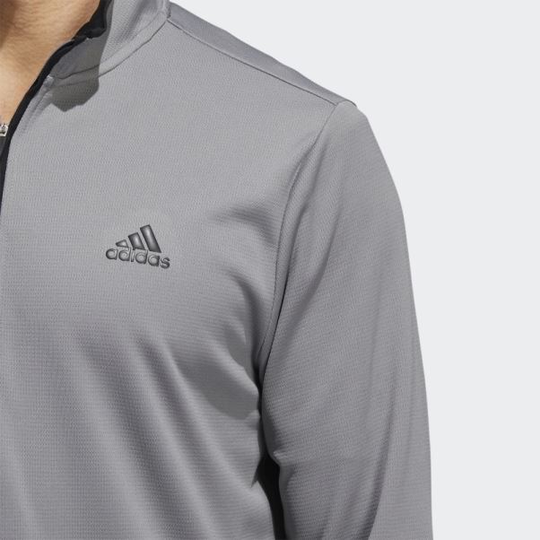 Sweat Adidas Gris Quart Zip