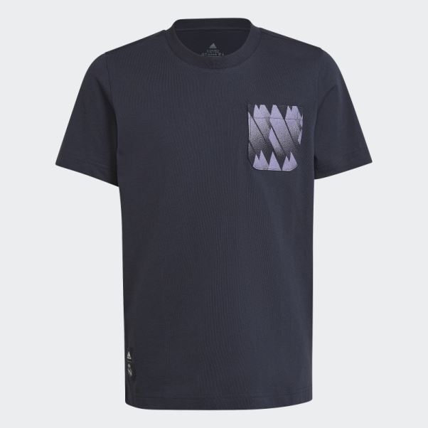 T-shirt Graphique Real Madrid Adidas Nuit Marine
