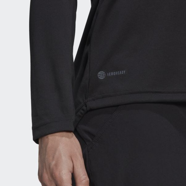 Maillot Adidas Cinq Dix Manches Longues Noir