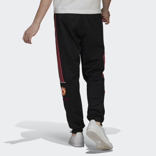 Manchester United Bas De Survêtement Noir Adidas