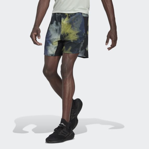 Adidas Multicolore D4t Hiit Short D'entraînement Imprimé Sur L'ensemble