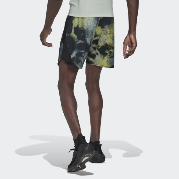 Adidas Multicolore D4t Hiit Short D'entraînement Imprimé Sur L'ensemble