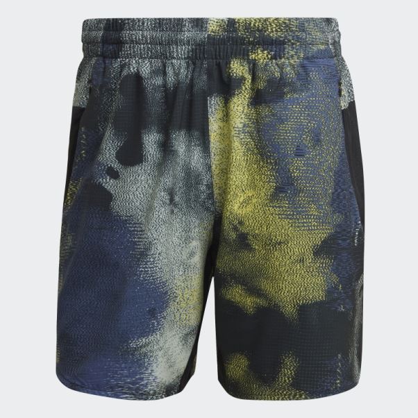 Adidas Multicolore D4t Hiit Short D'entraînement Imprimé Sur L'ensemble