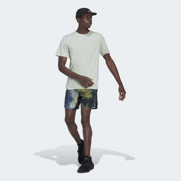 Adidas Multicolore D4t Hiit Short D'entraînement Imprimé Sur L'ensemble