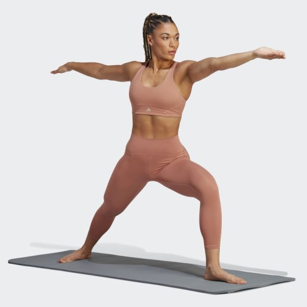 Soutien-gorge Stylé Clay Coreflow Luxe Studio à Maintien Moyen Adidas
