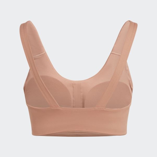 Soutien-gorge à Maintien Moyen Argile Coreflow Luxe Studio Adidas Mode