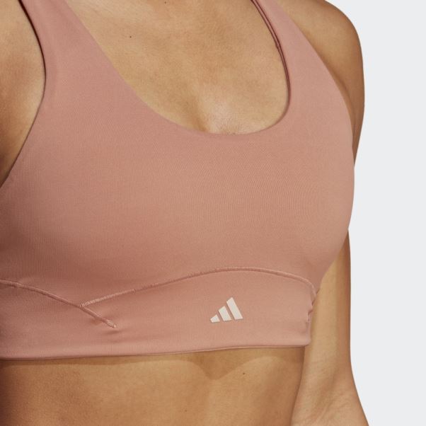 Soutien-gorge à Maintien Moyen Argile Coreflow Luxe Studio Adidas Mode