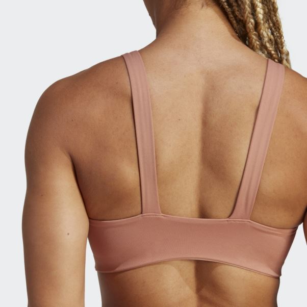 Soutien-gorge à Maintien Moyen Coreflow Luxe Studio Terre Battue Adidas