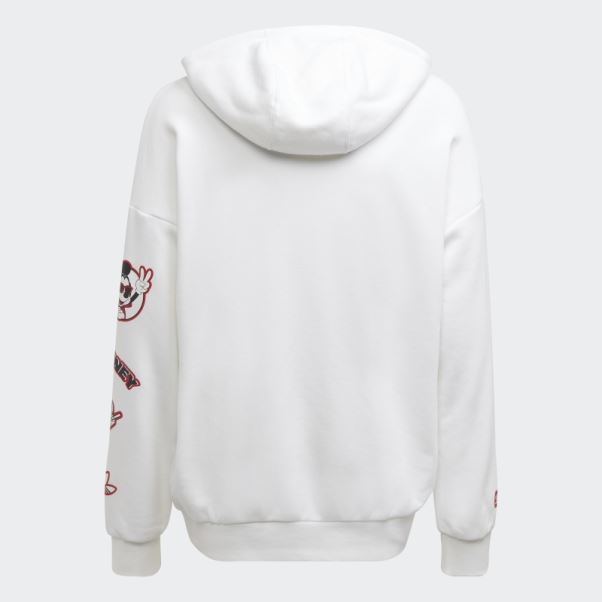 Sweat à Capuche Adidas Mickey Et Ses Amis Disney Blanc