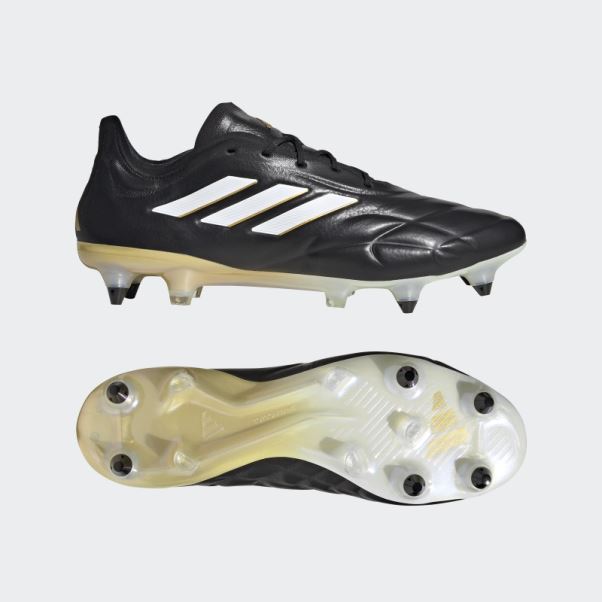 Chaussure De Foot Copa Pure+ Terrain Souple Noir Adidas