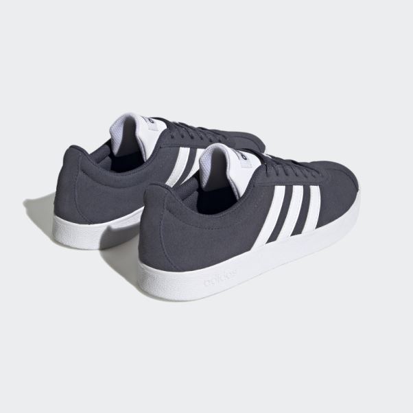 Chaussures Vl Court 2.0 En Daim Bleu Marine Adidas