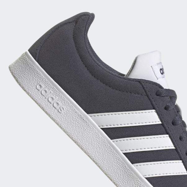 Chaussures Vl Court 2.0 En Daim Bleu Marine Adidas