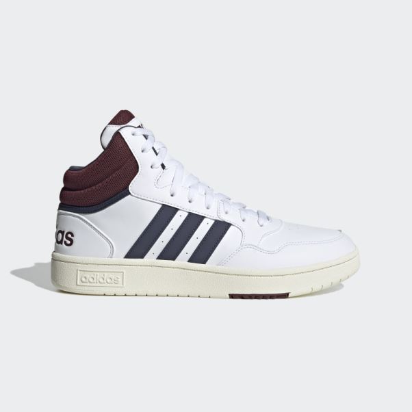 Adidas Hoops 3.0 Mid Classic Vintage Chaussures Blanc