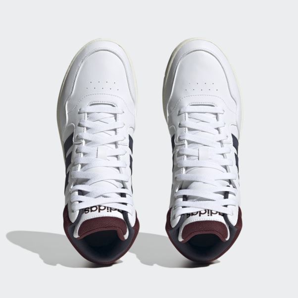 Adidas Hoops 3.0 Mid Classic Vintage Chaussures Blanc