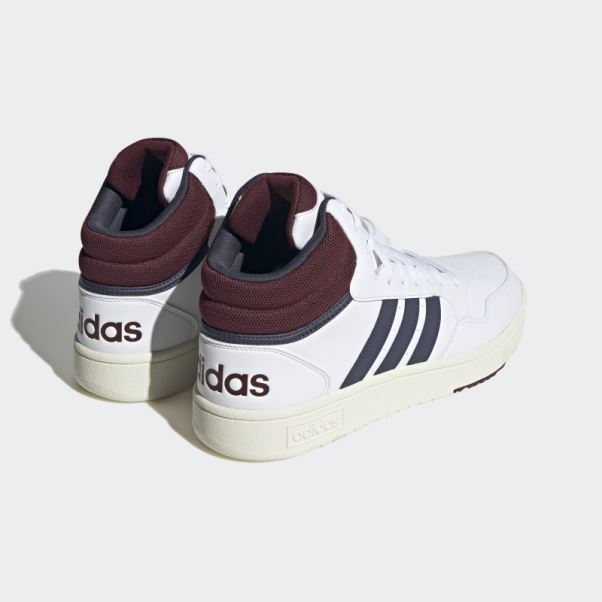 Adidas Hoops 3.0 Mid Classic Vintage Chaussures Blanc