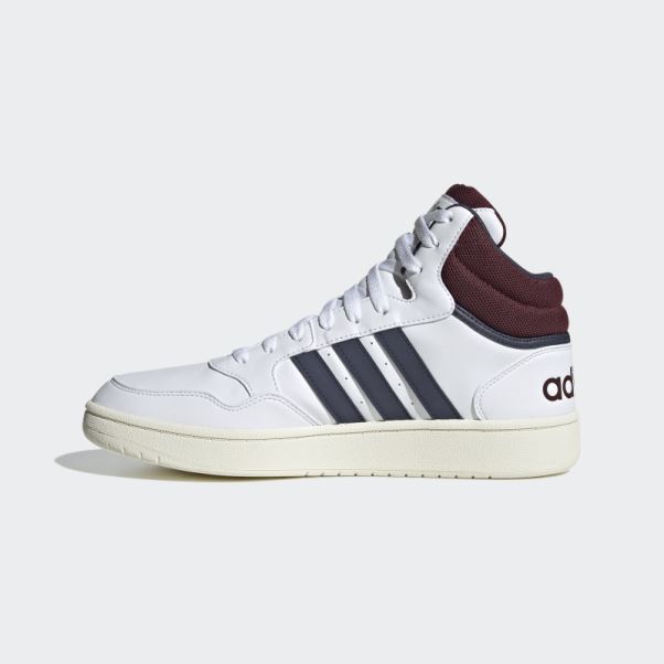 Adidas Hoops 3.0 Mid Classic Vintage Chaussures Blanc