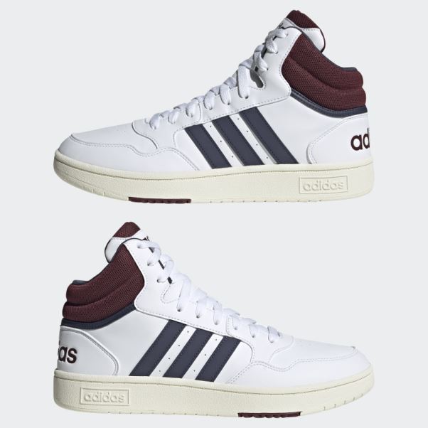 Adidas Hoops 3.0 Mid Classic Vintage Chaussures Blanc