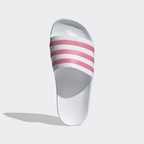 Claquettes Adilette Aqua Blanches Adidas