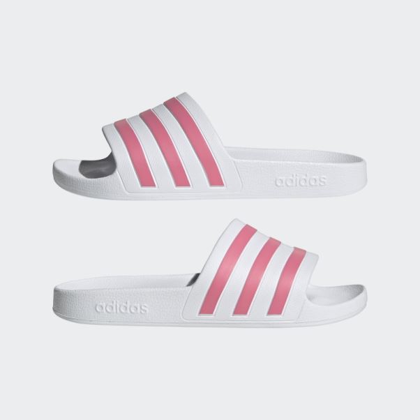 Claquettes Adilette Aqua Blanches Adidas