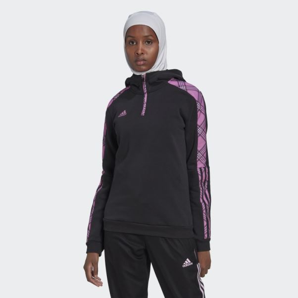 Adidas Pull à Capuche Hivernalisé Noir