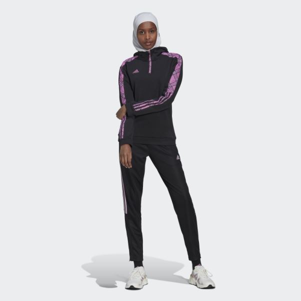 Adidas Pull à Capuche Hivernalisé Noir