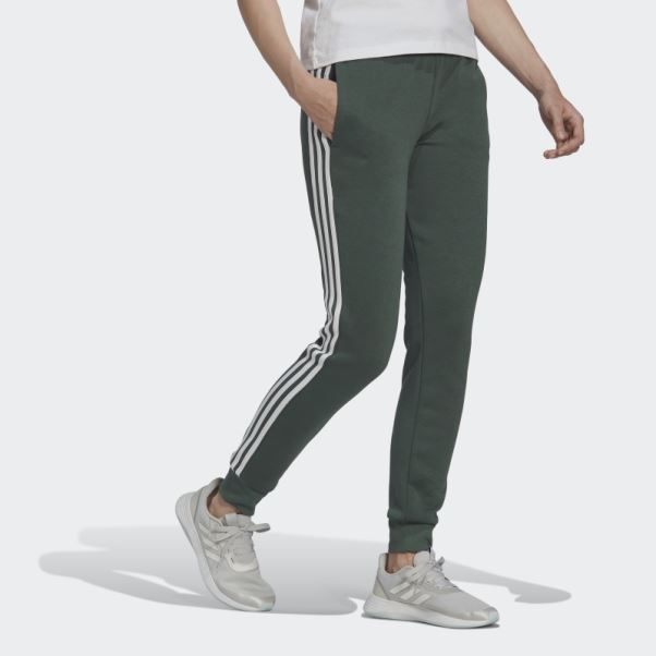 Pantalon Adidas Green Oxide Essentials Polaire 3 Bandes