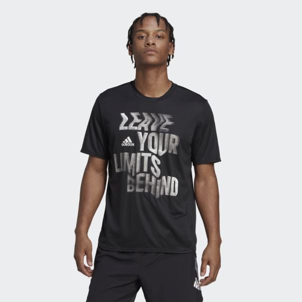 T-shirt D'entraînement à Slogan Adidas Conçu Pour Le Mouvement Aeroready Hiit Noir
