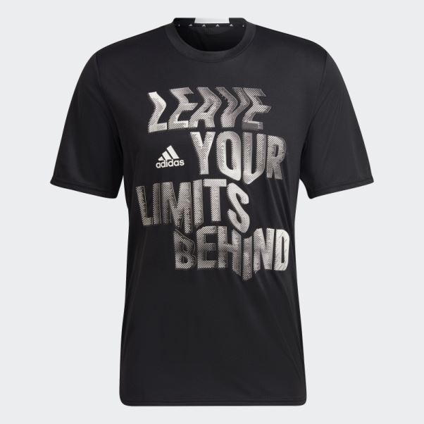 T-shirt D'entraînement à Slogan Adidas Conçu Pour Le Mouvement Aeroready Hiit Noir