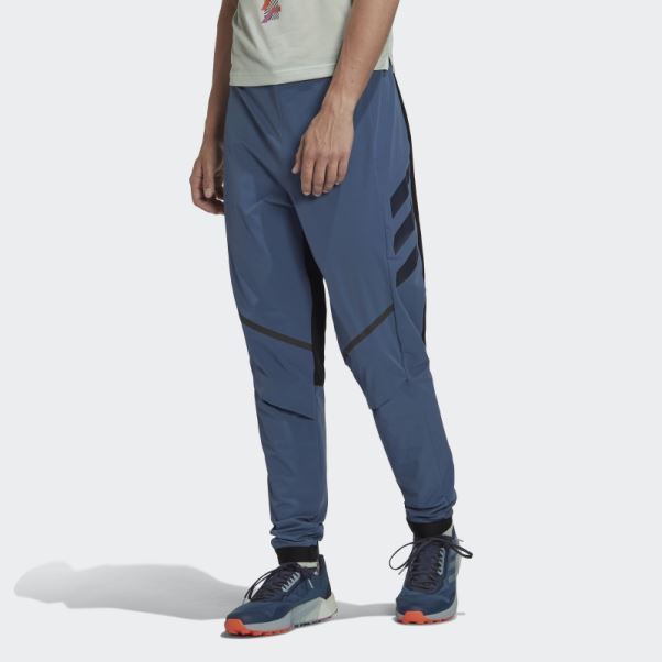 Pantalon De Trail Running Adidas Terrex Agravic Hybride Acier