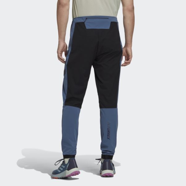 Pantalon De Trail Running Adidas Terrex Agravic Hybride Acier