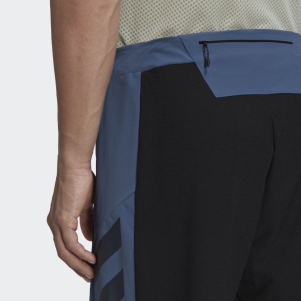 Pantalon De Trail Running Adidas Terrex Agravic Hybride Acier