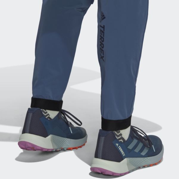 Pantalon De Trail Running Adidas Terrex Agravic Hybride Acier
