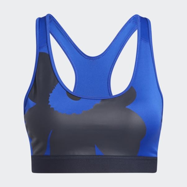 Soutien-gorge à Maintien Moyen Adidas Marimekko Croyez Ce Bleu Audacieux