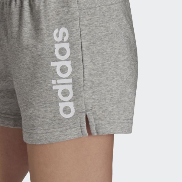Short Adidas Essentials Slim Logo Gris Moyen