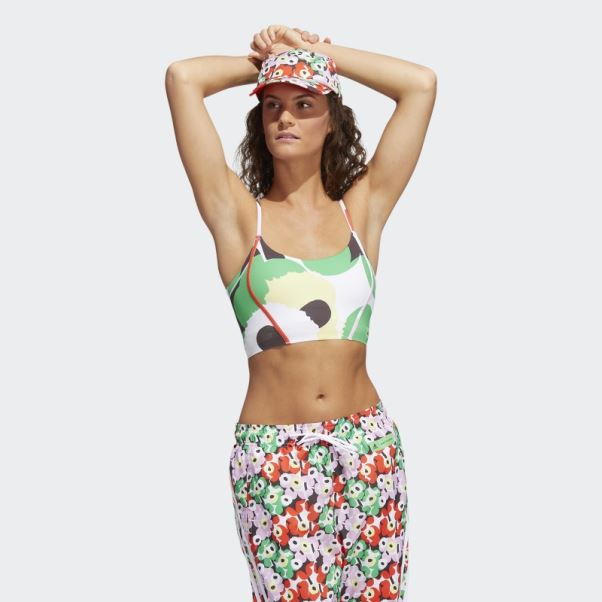 Soutien-gorge à Maintien Léger Adidas X Marimekko Orange Blaze