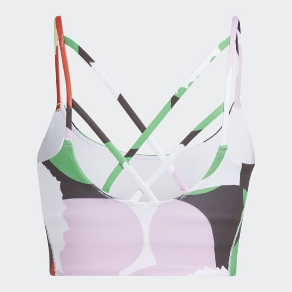 Soutien-gorge à Maintien Léger Adidas X Marimekko Orange Blaze