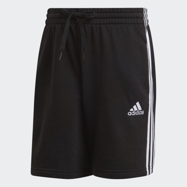 Short Adidas Essentials French Terry 3-stripes Noir Chaud
