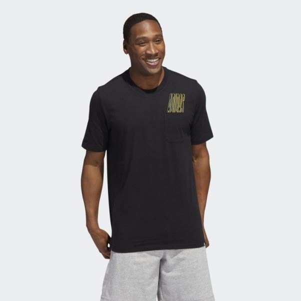 T-shirt à Poche Graphique Dynamic Sport Noir Adidas