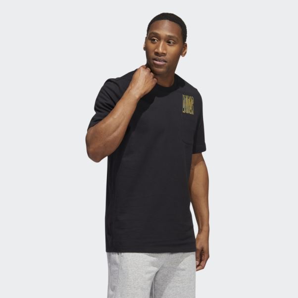 T-shirt à Poche Graphique Dynamic Sport Noir Adidas