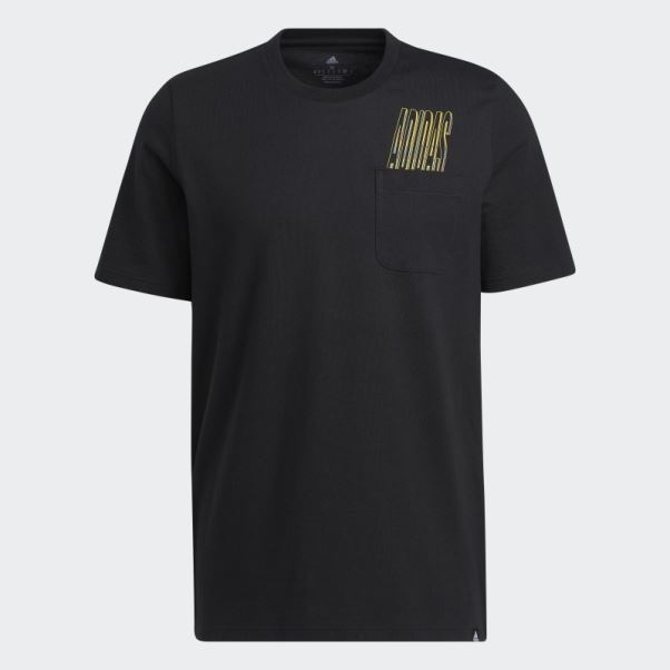 T-shirt à Poche Graphique Dynamic Sport Noir Adidas