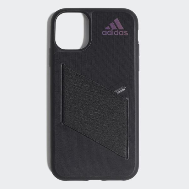 étui De Poche Moulé Iphone 2019 6.1 Pouces Adidas Noir