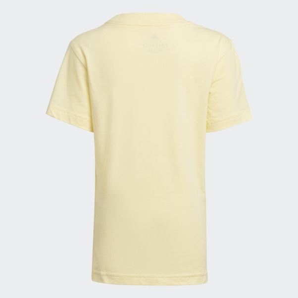 T-shirt Adidas Essentials 3 Bandes Jaune