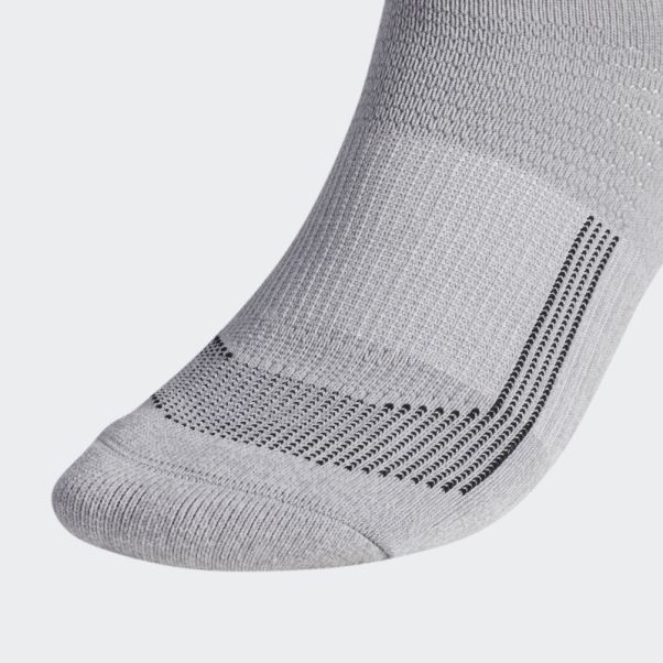 Adidas Running Superlite Quarter Chaussettes Gris Clair 2 Paires