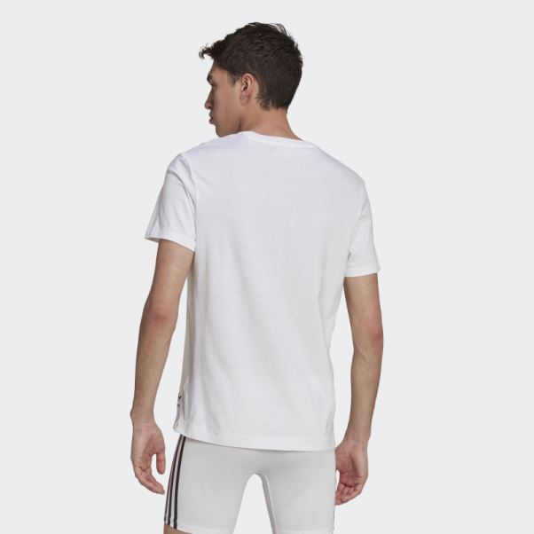 T-shirt Confort Core En Coton Blanc Adidas