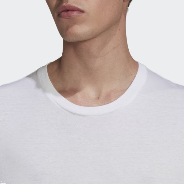 T-shirt Confort Core En Coton Blanc Adidas